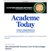 Academe Today: They punished the protesters. Now no one is happy about it.