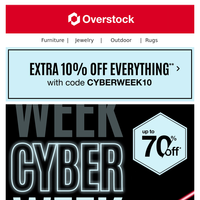 Cyber Week Deals are Going Fast! Up to 70% Off! 🔥🔥