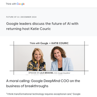 Katie Couric explores the future of AI with Google leaders