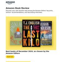 This week's editorial recommendations on the Amazon Book Review