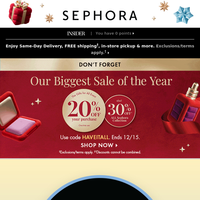 JUST IN: this month’s Sephora Digital Events