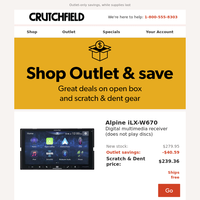 Crutchfield Outlet Savings up to $1,400