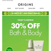 Day 4: 30% Off Bath & Body Care