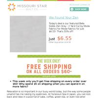 [Quilter's Daily Deal] We Found Your Zen