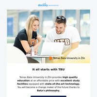 Discover the Bata student experience in Czech Republic