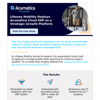 Learn how one company eliminated their IT footprint with Acumatica ERP