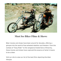 Must See Biker Films & Shows | Bikers' Den Newsletter | February 2023