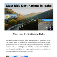 Must Ride Destinations in Idaho | Bikers' Den Newsletter | March 2023