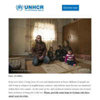 After 12 years of crisis, Syrian families need hope for the future