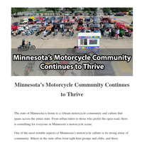 Minnesota's Motorcycle Community Continues to Thrive | Bikers' Den Newsletter | April 2023