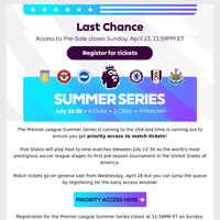 LAST CHANCE for early access ⚽🇺🇸