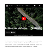 Best Motorcycle Routes in NY State | Bikers' Den Newsletter | May 2023