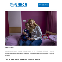 Our work isn't finished...Ukranian refugees still need your help