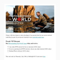 Last Chance for Landscape Photography BOGO Deal