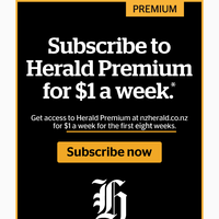 $1/week for your first 8 weeks of Herald Premium*