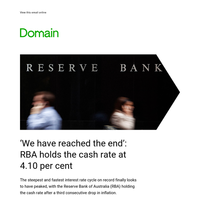 'We have reached the end': RBA holds the cash rate at 4.10 per cent