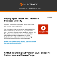 SourceForge Welcomes Subversion Users as GitHub Ends Support