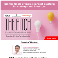 Showcase your brand and join India's largest startup investment platform