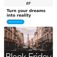 Black Friday: Your EF adventure starts here 🗺️