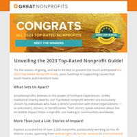 Your Giving Roadmap: The 2023 Top-Rated Guide is Here! 🌍