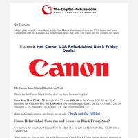 Extremely Hot Canon Refurbished Black Friday Deals, Save 5-10% with Payboo at B&H