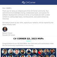 Don't Miss out on the C# Corner November Updates