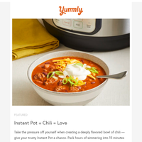 Instant Pot chili recipe here!