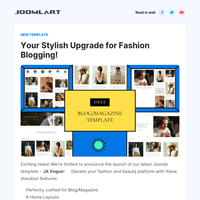 🔥 Introducing JA Vogue - Fashion and Beauty Blog/Magazine Template