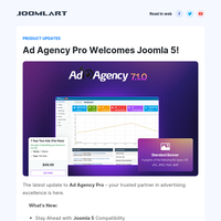 🌟 Ad Agency Pro for Joomla 5 is here and more updates for Joomla 5, PHP 8.2