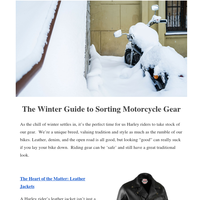 The Winter Guide to Sorting Motorcycle Gear | Bikers Den Newsletter