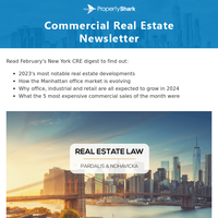 Your Monthly NY Commercial Real Estate Digest